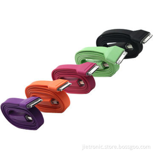 Colored Noodle USB Sync Cable for iPhone 4
